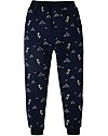 Frugi Printed Snug Jogger, Puffin Island - 100% organic cotton fleece Leggings