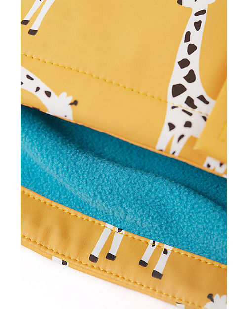 Frugi Puddle Buster Coat - Bumblebee Giraffe Waterproof