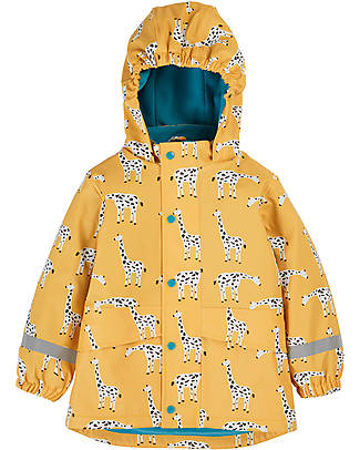 Frugi Puddle Buster Coat - Bumblebee Giraffe Waterproof