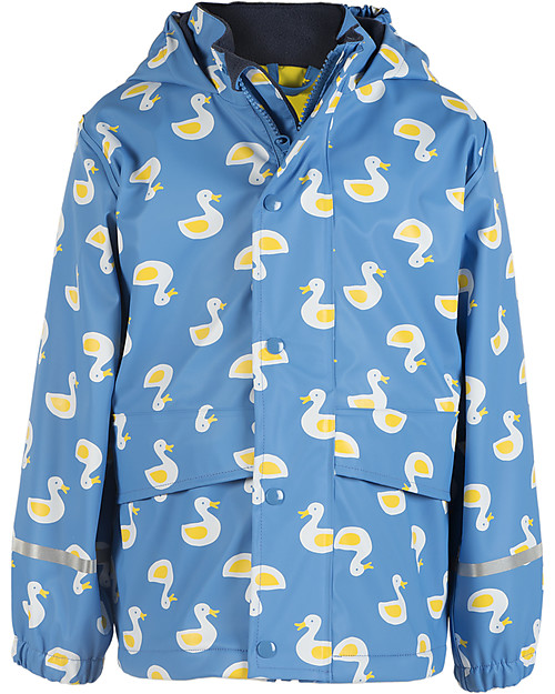 Frugi Puddle Buster Coat, Ducks - 100% recycled material! Waterproof
