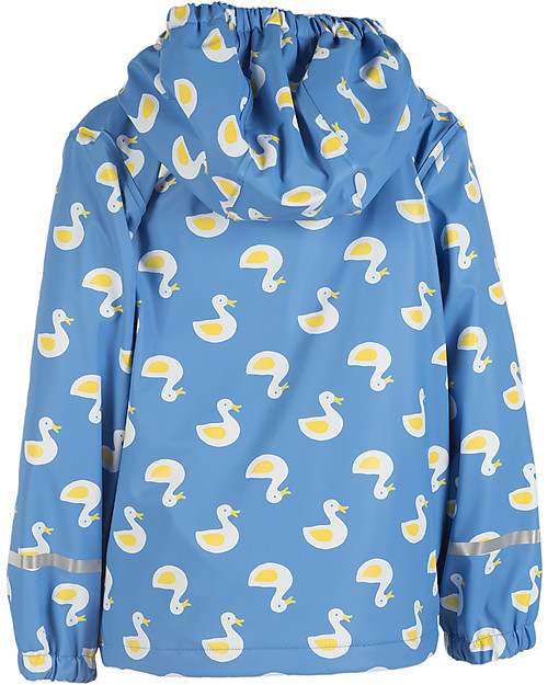 Frugi Puddle Buster Coat, Ducks - 100% recycled material! Waterproof