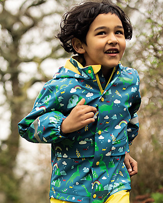 Frugi Puddle Buster Coat - Loch Blue Nessie - Welded Seams! Jackets