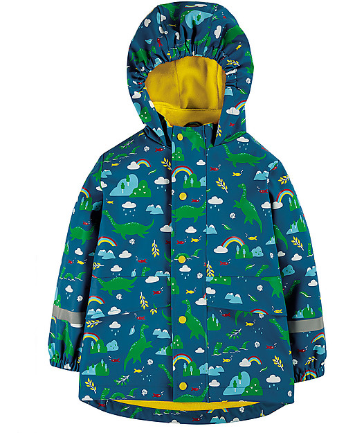 Frugi Puddle Buster Coat - Loch Blue Nessie - Welded Seams! Waterproof
