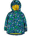 Frugi Puddle Buster Coat - Loch Blue Nessie - Welded Seams! Waterproof