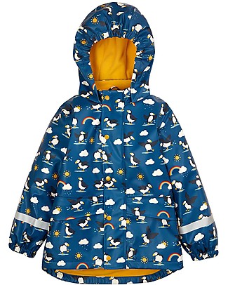 Frugi Puddle Buster Coat - Puffin Puddles Waterproof
