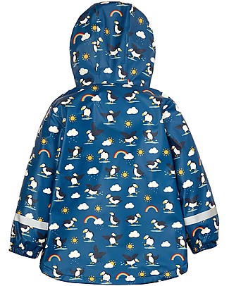 Frugi Puddle Buster Coat - Puffin Puddles Waterproof