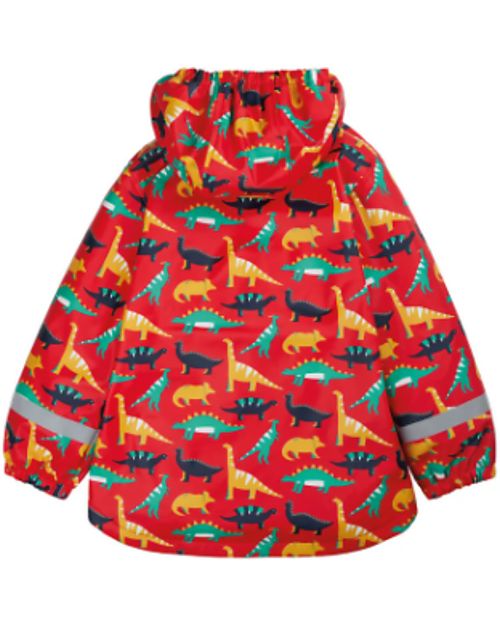 Frugi Puddle Buster Coat - Red Jurassic Coast - Welded Seams! Waterproof