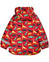 Frugi Puddle Buster Coat - Red Jurassic Coast - Welded Seams! Waterproof