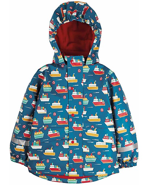 Frugi Puddle Buster Coat - Sail the Seas - Welded Seams! Waterproof