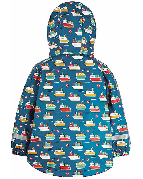 Frugi Puddle Buster Coat - Sail the Seas - Welded Seams! Waterproof