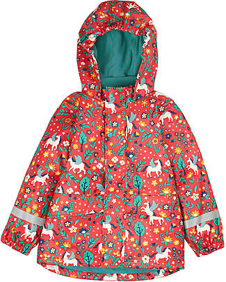 Frugi Puddle Buster Coat - Watermelon Pegasus Waterproof