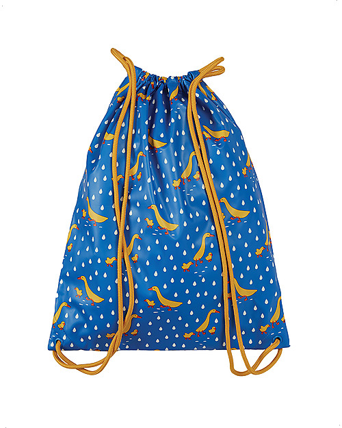 Frugi Puddle Buster Good to Bag - Runner Ducks - Recycled Fabric Kindergarten Backpacks