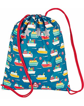 Frugi Puddle Buster Good to Bag - Sail the Seas - Recycled Fabric Small Backpacks