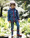 Frugi Puddle Buster Packaway Jacket, Hang Ten - 100% recycled! Waterproof