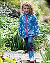 Frugi Puddle Buster Packaway Jacket, Magic Rainbow - 100% recycled! Waterproof
