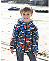 Frugi Puddle Buster Packaway Jacket, Shark - 100% recycled! Waterproof