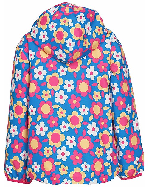 Frugi Puddle Buster Packaway Waterproof Jacket, Flowers Waterproof