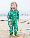 Frugi Puddle Buster Suit, Samson Green Frog Pond - 100% recycled material! Snowsuits