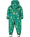Frugi Puddle Buster Suit, Samson Green Frog Pond - 100% recycled material! Snowsuits