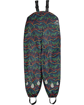Frugi Puddle Buster Trousers - Rainbow Ramble Dungarees