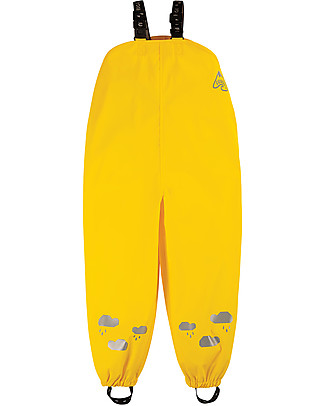 Frugi Puddle Buster Trousers - Sunflower - 100% recycled material! Rompers