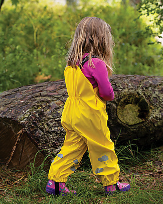 Frugi Puddle Buster Trousers - Sunflower - 100% recycled material! Rompers