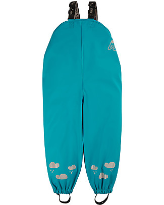 Frugi Puddle Buster Trousers - Tobemory Teal - 100% recycled material! Rompers