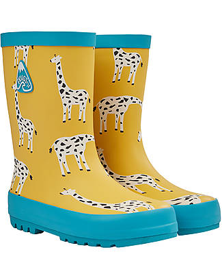 Frugi Puddle Buster Wellington Boots - Bumblebee Giraffe Wellies