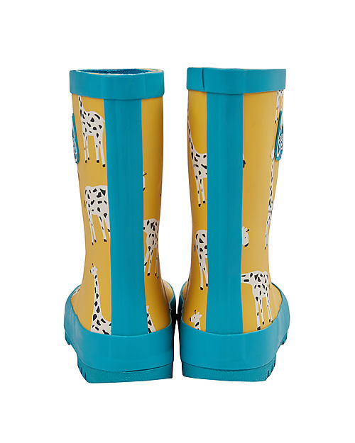 Frugi Puddle Buster Wellington Boots - Bumblebee Giraffe Wellies