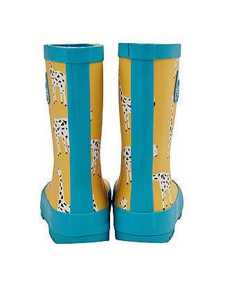 Frugi Puddle Buster Wellington Boots - Bumblebee Giraffe Wellies
