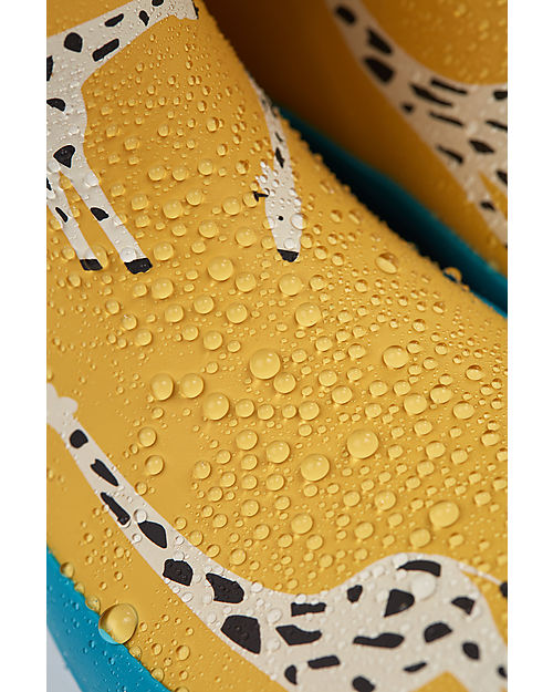 Frugi Puddle Buster Wellington Boots - Bumblebee Giraffe Wellies