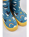 Frugi Puddle Buster Wellington Boots - Puffin Puddles Wellies