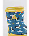 Frugi Puddle Buster Wellington Boots - Puffin Puddles Wellies