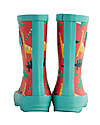 Frugi Puddle Buster Wellington Boots - Red Jurassic Coast - 100% Natural Rubber Wellies