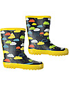 Frugi Puddle Buster Wellington Boots, Warm Scandi Skies - 100% natural rubber Umbrellas