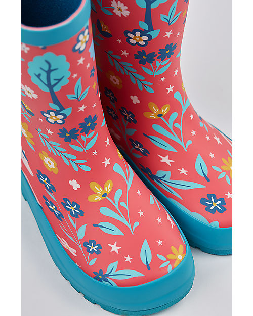 Frugi Puddle Buster Wellington Boots - Watermelon Pegasus Wellies