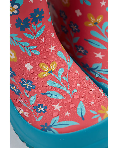 Frugi Puddle Buster Wellington Boots - Watermelon Pegasus Wellies