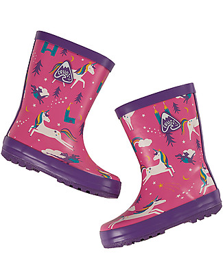 Frugi Puddle Buster Welly Boots - Unicorn - 100% natural rubber Wellies