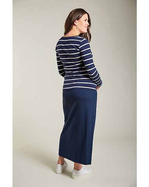 Frugi Rachel Maternity Top - Indigo Breton - Grown Ups - Continuativo Long Sleeves Tops