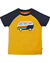 Frugi Rafe Raglan T-shirt - Bumblebee/Camper - 100% GOTS Organic Cotton T-shirts