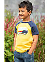 Frugi Rafe Raglan T-shirt - Bumblebee/Camper - 100% GOTS Organic Cotton T-shirts