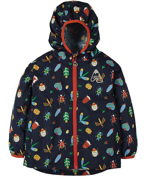 Frugi Rain or Shine Jacket - Bugs - Eco-friendly! Waterproof