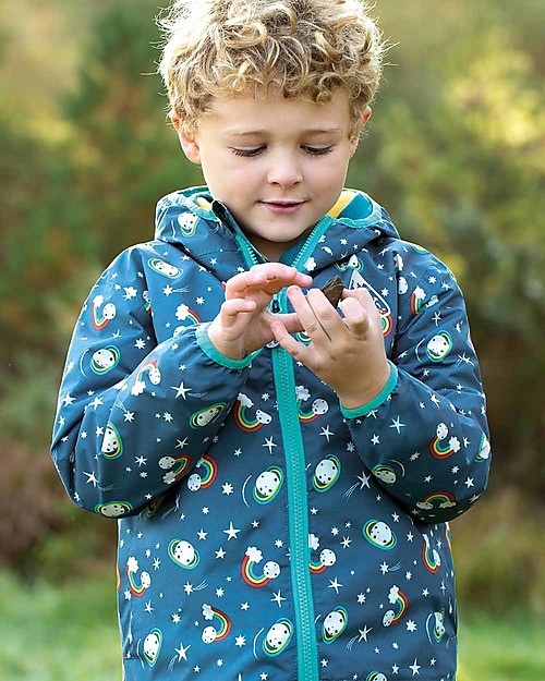 Frugi Rain or Shine Jacket - Stars - Eco-friendly! Waterproof