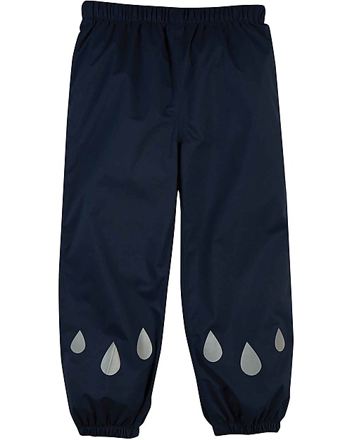 Frugi Rain Or Shine Waterproof Trousers - Indigo and Silver - Organic Cotton Trousers