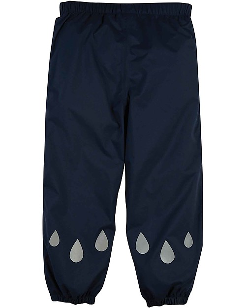 Frugi Rain Or Shine Waterproof Trousers - Indigo and Silver - Organic Cotton Trousers