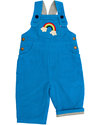 Frugi Rainbow Lined Corduroy Dungerees - 100% organic cotton - (cosy and comfortable!) Dungarees