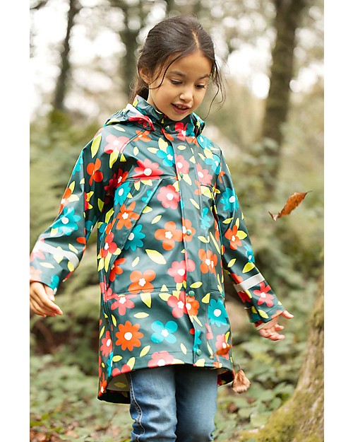 Frugi Rainy Days Coat - Autumn Bloom Waterproof