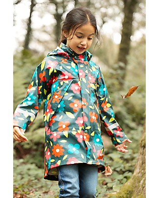 Frugi Rainy Days Coat - Autumn Bloom Waterproof