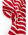 Frugi Remy Romper - True Red Stripe/Tractor Babygrows