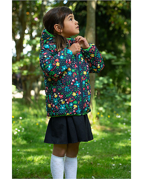Frugi Reversible Toasty Trail Jacket - Blooming Bright Down Jacket
